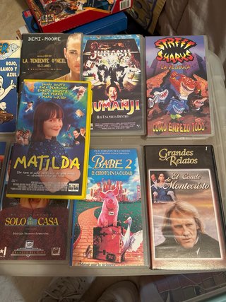 Lote VHS Clásicos y Familiares: Jumanji, Matilda