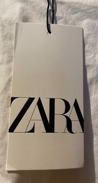 Blusa Zara Talla Única Blanca con Volantes