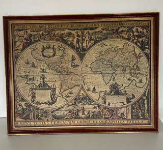 Cuadro Mapamundi Orbis Terrarum 1,02m x 0,8m