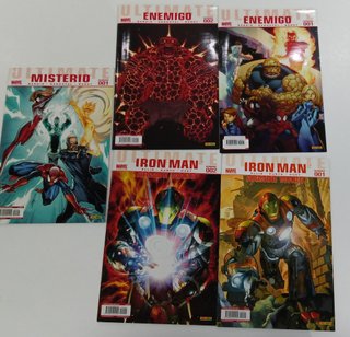 Pack Enemigo 1 y 2-Iron Man 1 y 2-Misterio - marve