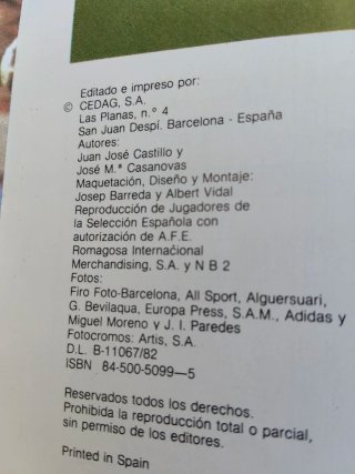 Libro mundial España 82