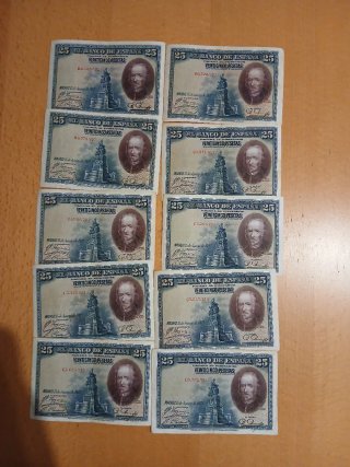 Lote 45 Billetes Españoles Antiguos