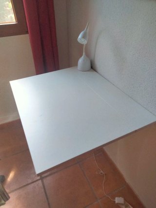 Mesa plegable Ikea blanca