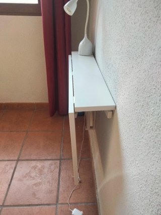 Mesa plegable Ikea blanca