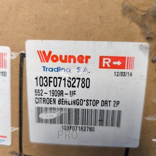 PILOTO TRASERO DERECHO CITROEN BERLINGO NUEVO 103F07162780