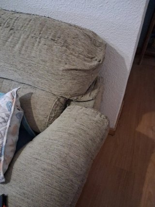Sofá modular tela beige reclinable extensible