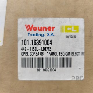 FARO IZQUIERDO OPEL CORSA NUEVO 10116391004