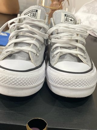 Converse plataforma gris talla 36 mujer