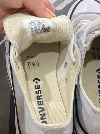 Converse plataforma gris talla 36 mujer