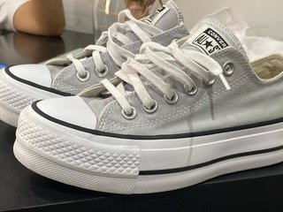 Converse plataforma gris talla 36 mujer