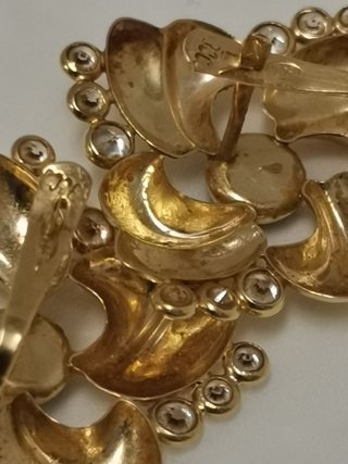 Pendientes Oro 18k Macizo con Zafiro y   circonita