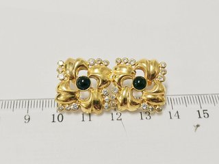 Pendientes Oro 18k Macizo con Zafiro y   circonita