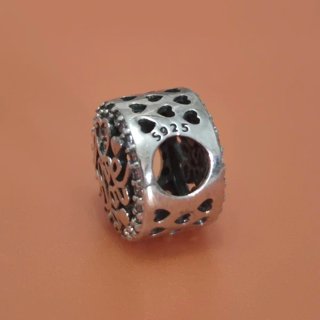 Charm de Pulsera Plata y Circonitas