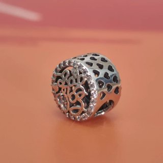 Charm de Pulsera Plata y Circonitas