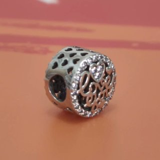 Charm de Pulsera Plata y Circonitas
