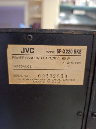 Altavoces JVC SP-X220 BKE