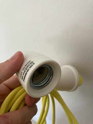 Portalamparas NUD Collection Amarillo colgante
