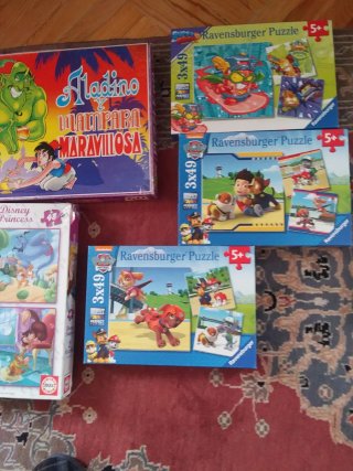 Lote 10 Puzzles Infantiles Educa y demas