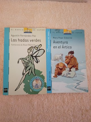 LOTE (VII) DE 10 LIBROS EL BARCO DE VAPOR (azules)