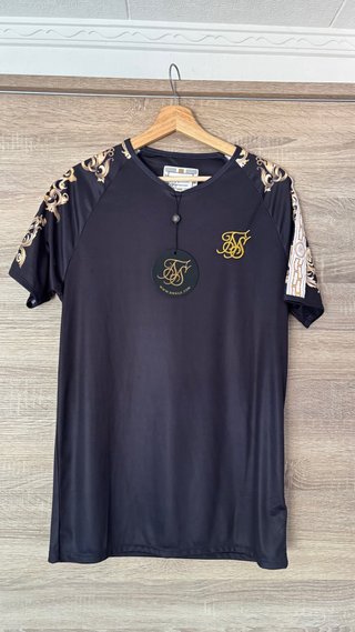 Camisetas SikSilk Negra Talla M