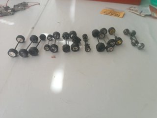 Lote 14 Ejes Delanteros Scalextric
