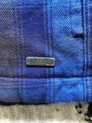 Chaqueta de cuadros azul para niños