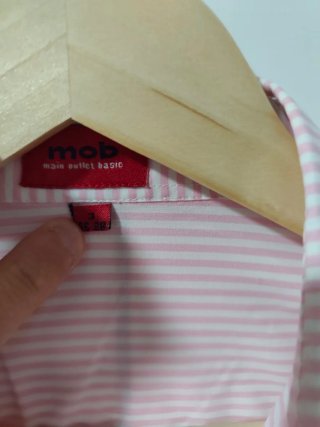 Camisa rayas rosa y blanca MOB mujer