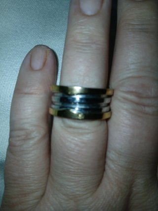 Anillo Bulgari Oro y Plateado