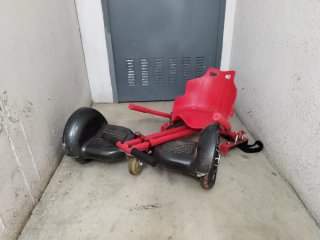 Hoverboard + Silla Go-Kart Roja