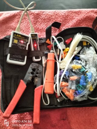 Crimpadora RJ45 y Testeador LAN