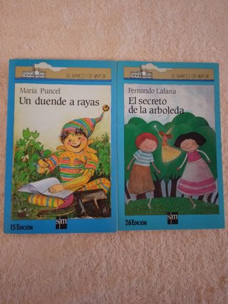 LOTE (VI) DE 10 LIBROS EL BARCO DE VAPOR (azules)