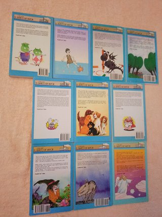 LOTE (VI) DE 10 LIBROS EL BARCO DE VAPOR (azules)