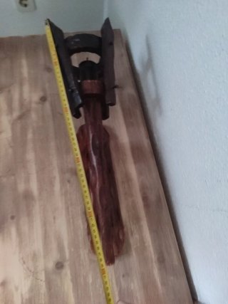 Portavelas de madera vintage