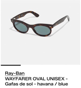 Gafas de sol Ray-Ban Wayfarer Oval Havana/Blue