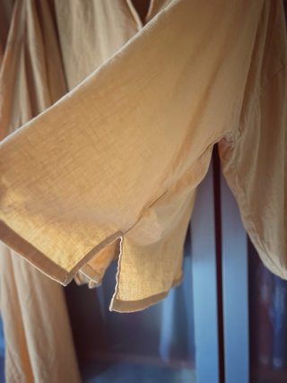 Conjunto lino viscosa amarillo talla única