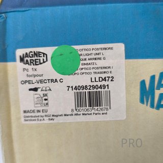 PILOTO TRASERO IZQUIERDO OPEL VECTRA NUEVO LLD472