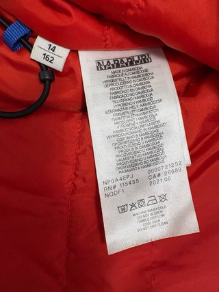 Abrigo Napapijri Azul Niño Talla 14