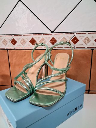 Tacones de fiesta verdes