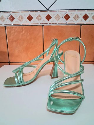 Tacones de fiesta verdes