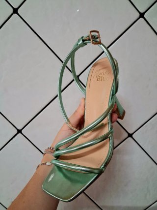 Tacones de fiesta verdes