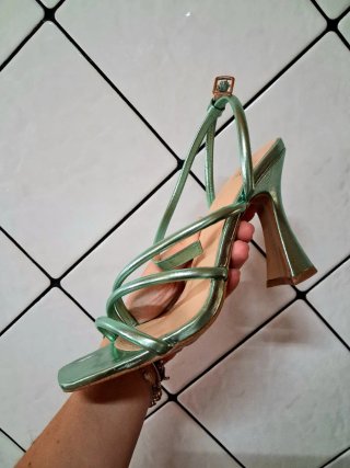 Tacones de fiesta verdes