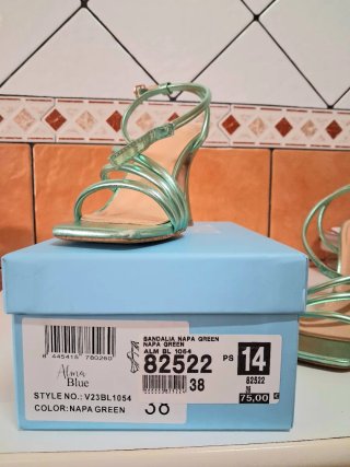 Tacones de fiesta verdes