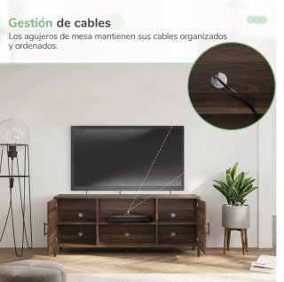 Mueble de salón madera y metal