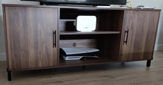 Mueble de salón madera y metal