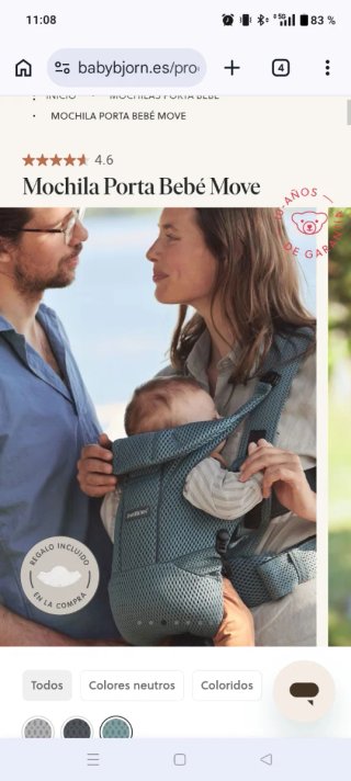 Portabebés BabyBjörn Carrier Move Verde