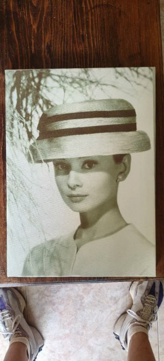 Cuadro Audrey Hepburn Tela