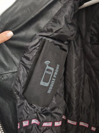 Chaqueta cuero moto mujer protecciones