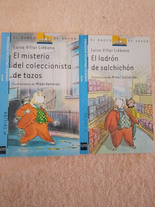LOTE (V) DE 10 LIBROS EL BARCO DE VAPOR (azules)