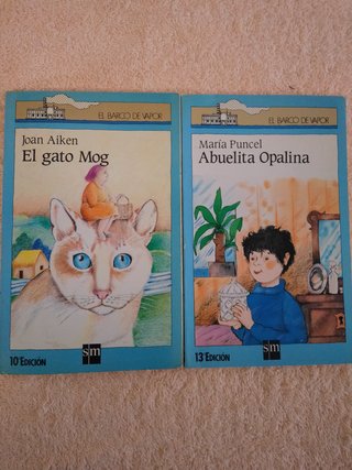 LOTE (V) DE 10 LIBROS EL BARCO DE VAPOR (azules)