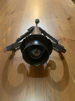 Aplique Lámpara de forja para pared estilo bodega